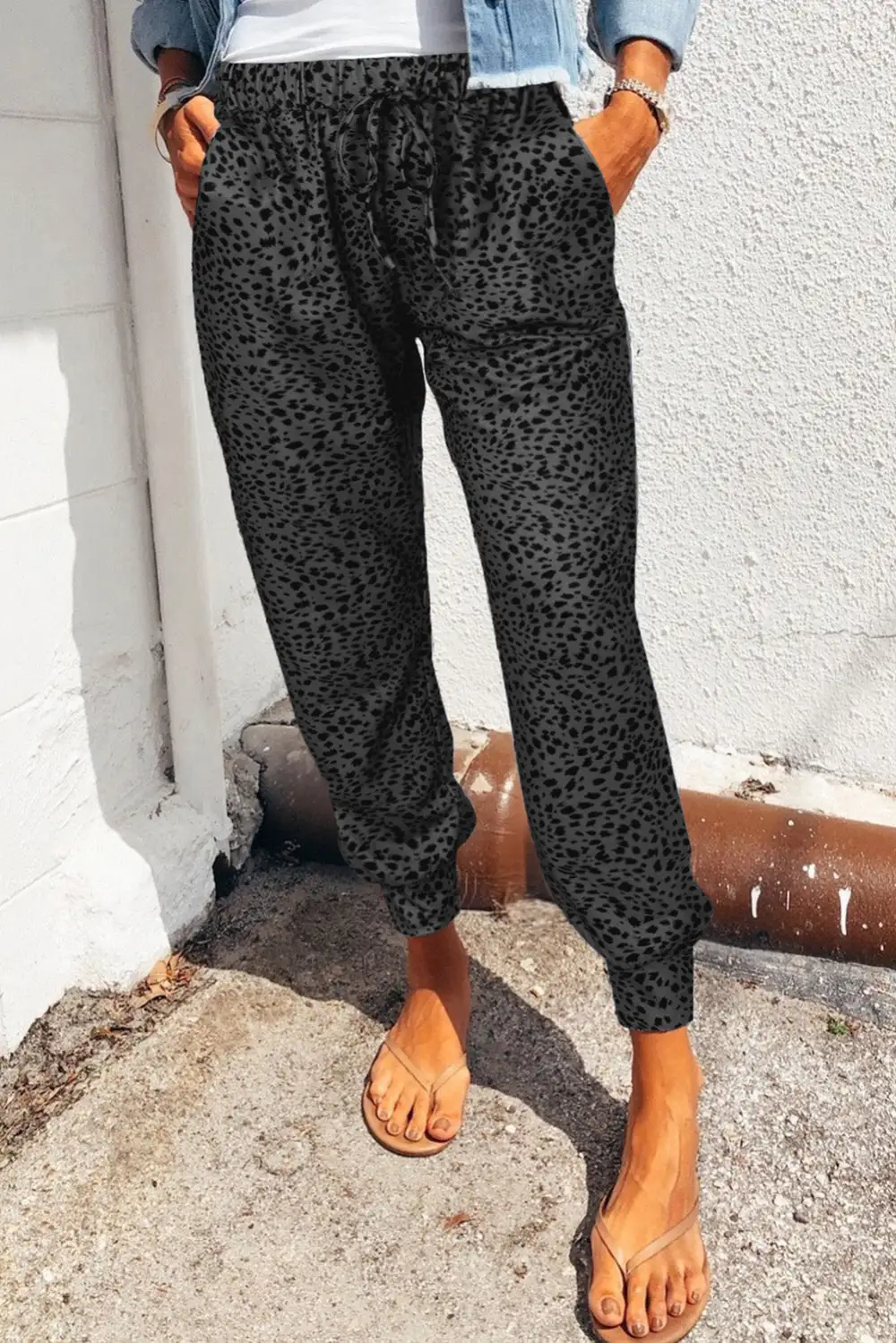 Pocket Printed Jogger Pants