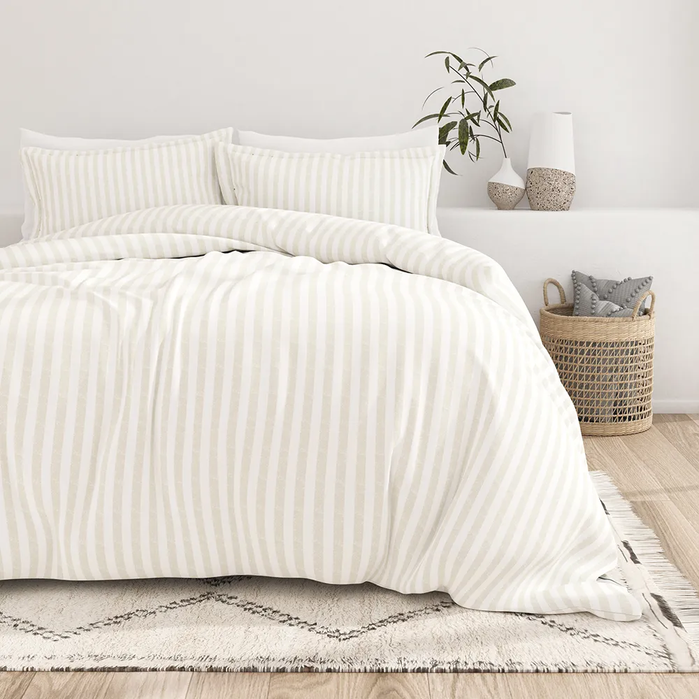 Rugged Stripes Pattern Duvet Cover Set