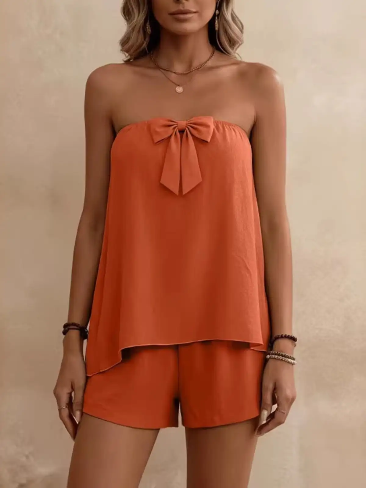 Relaxed Everyday Top and Shorts Matching Set