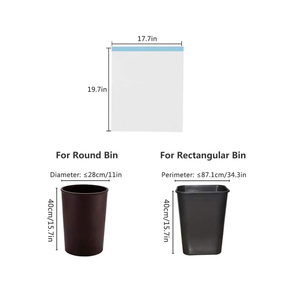 Heavy-Duty Drawstring Trash Bags