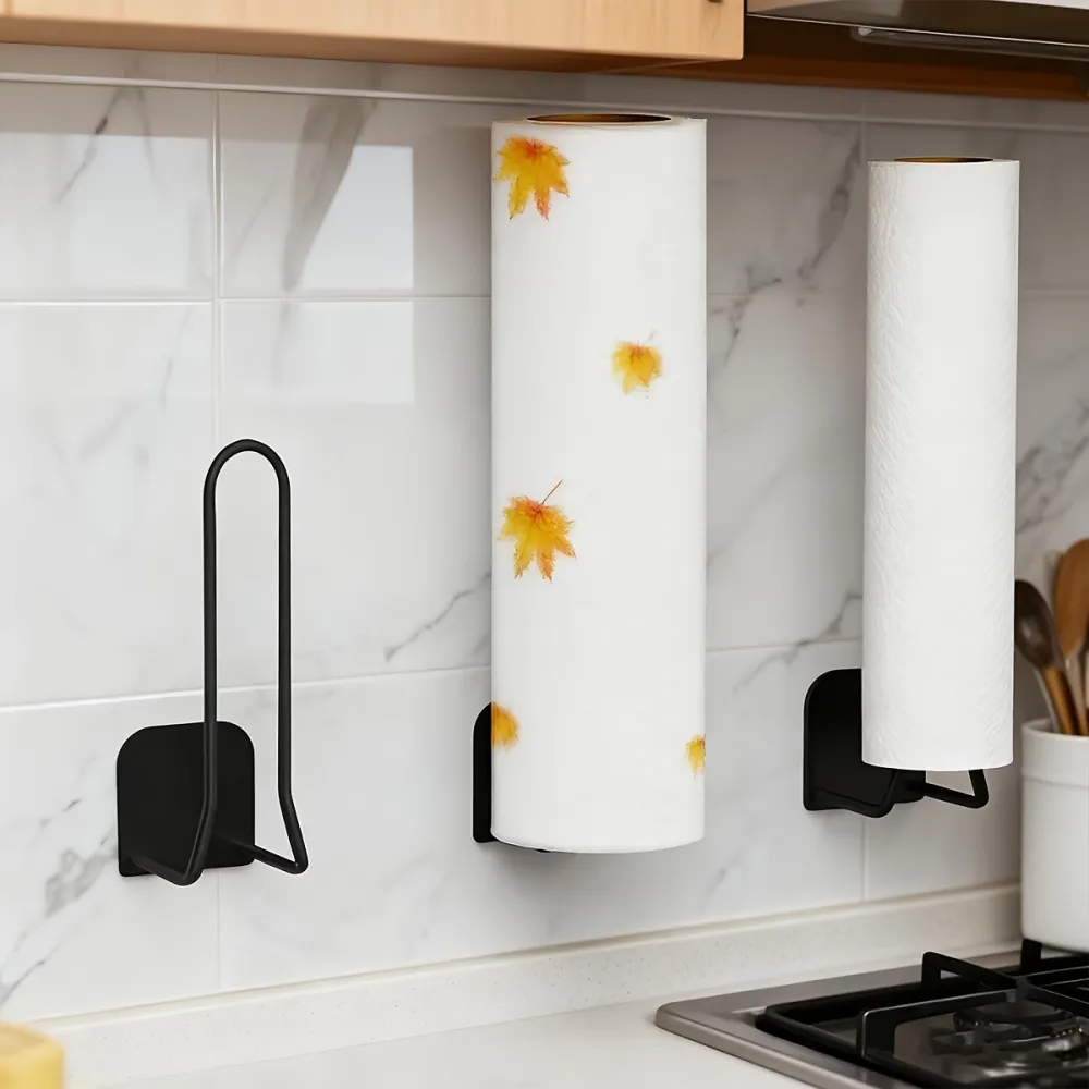 Adhesive Kitchen Paper Towel Rack