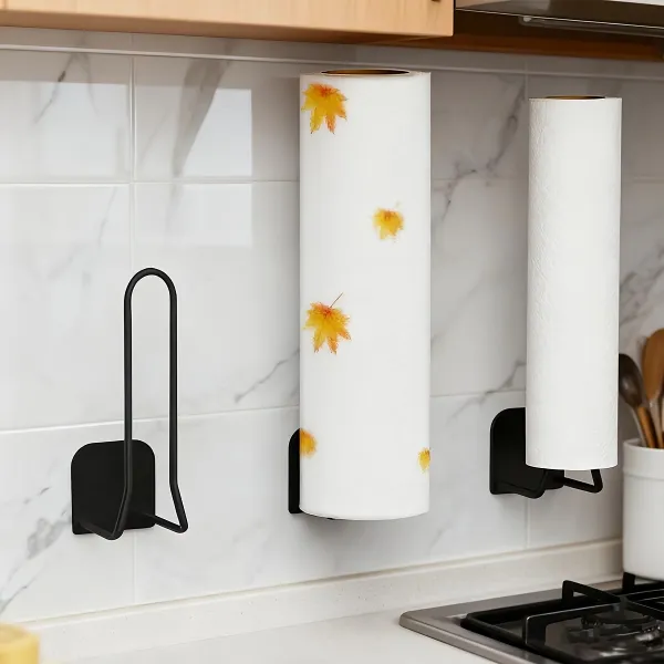 Adhesive Kitchen Paper Towel Rack