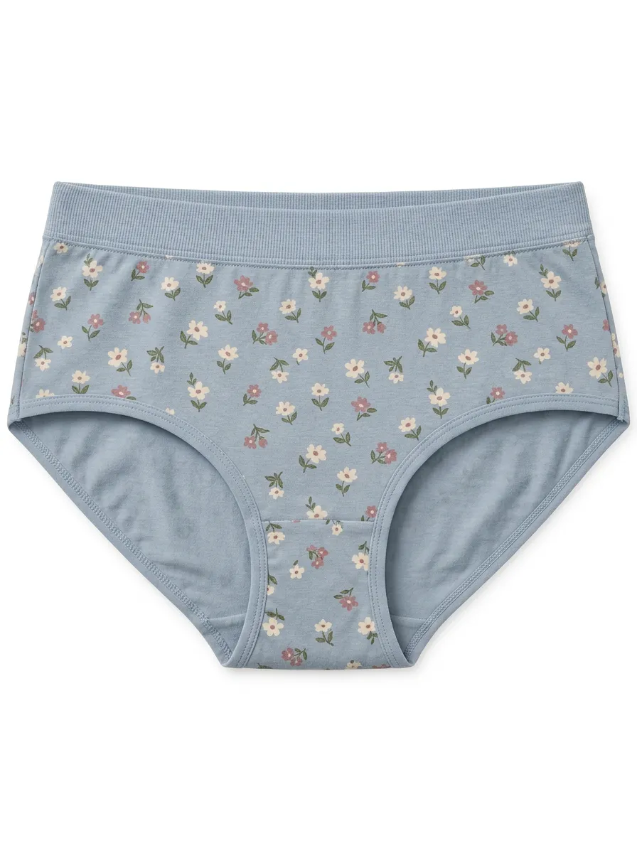 Women's Floral Flower Patterned Panties