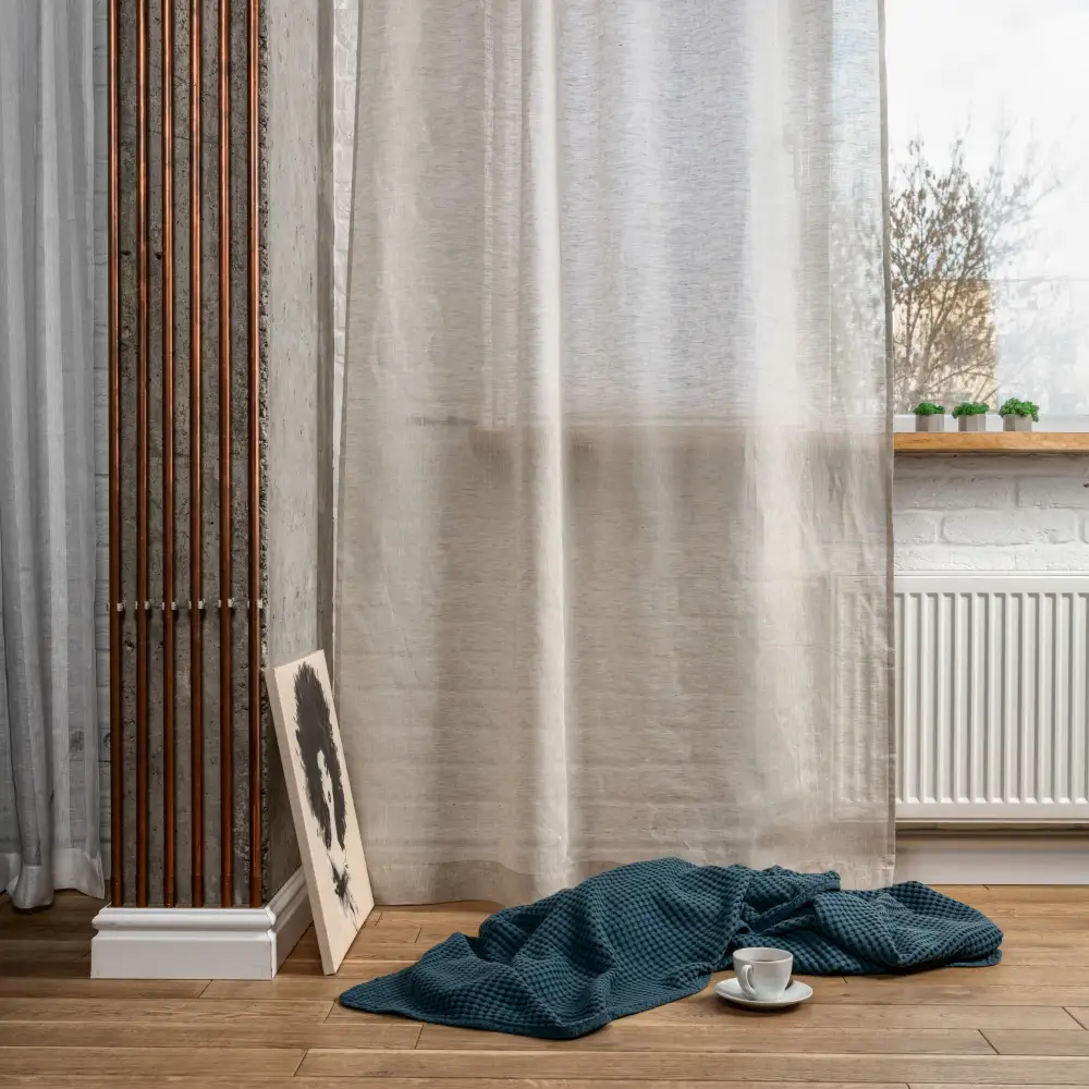Sheer Voile Rod Pocket Curtain