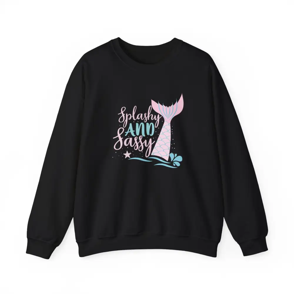 Sassy Mermaid Graphic Crewneck Sweatshirt