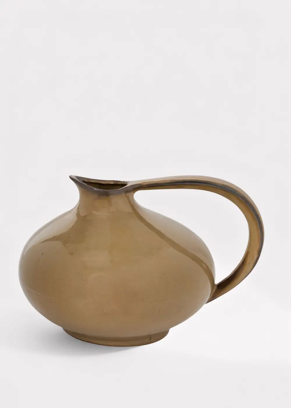 Glazed Ceramic Pitcher Vase