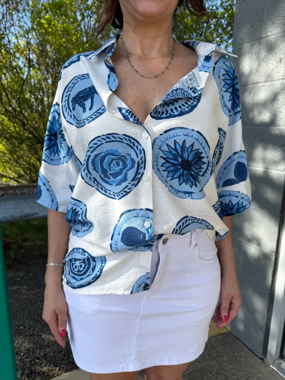 Smart Casual Denim Everyday Skirt