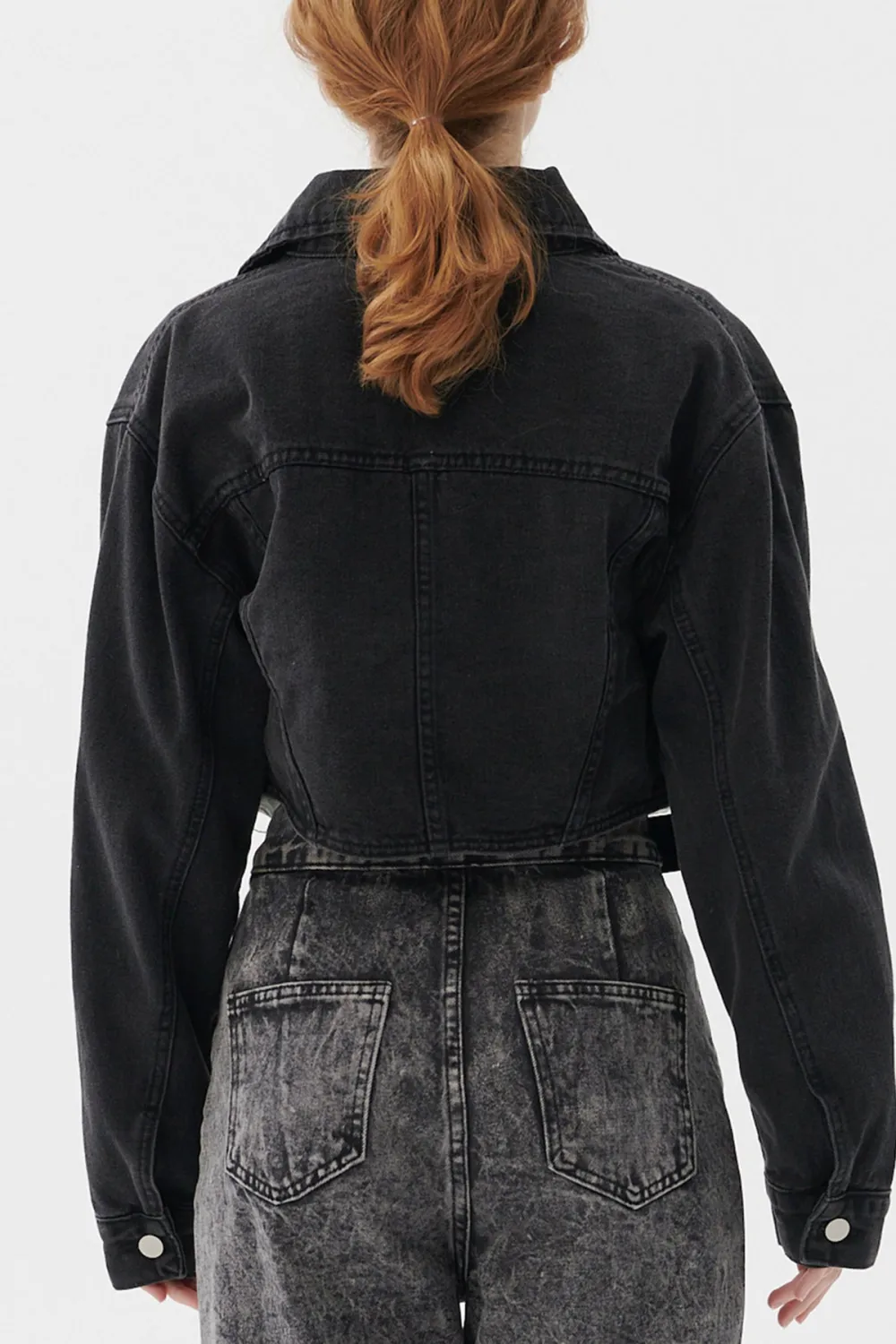 Denim Cropped Jacket
