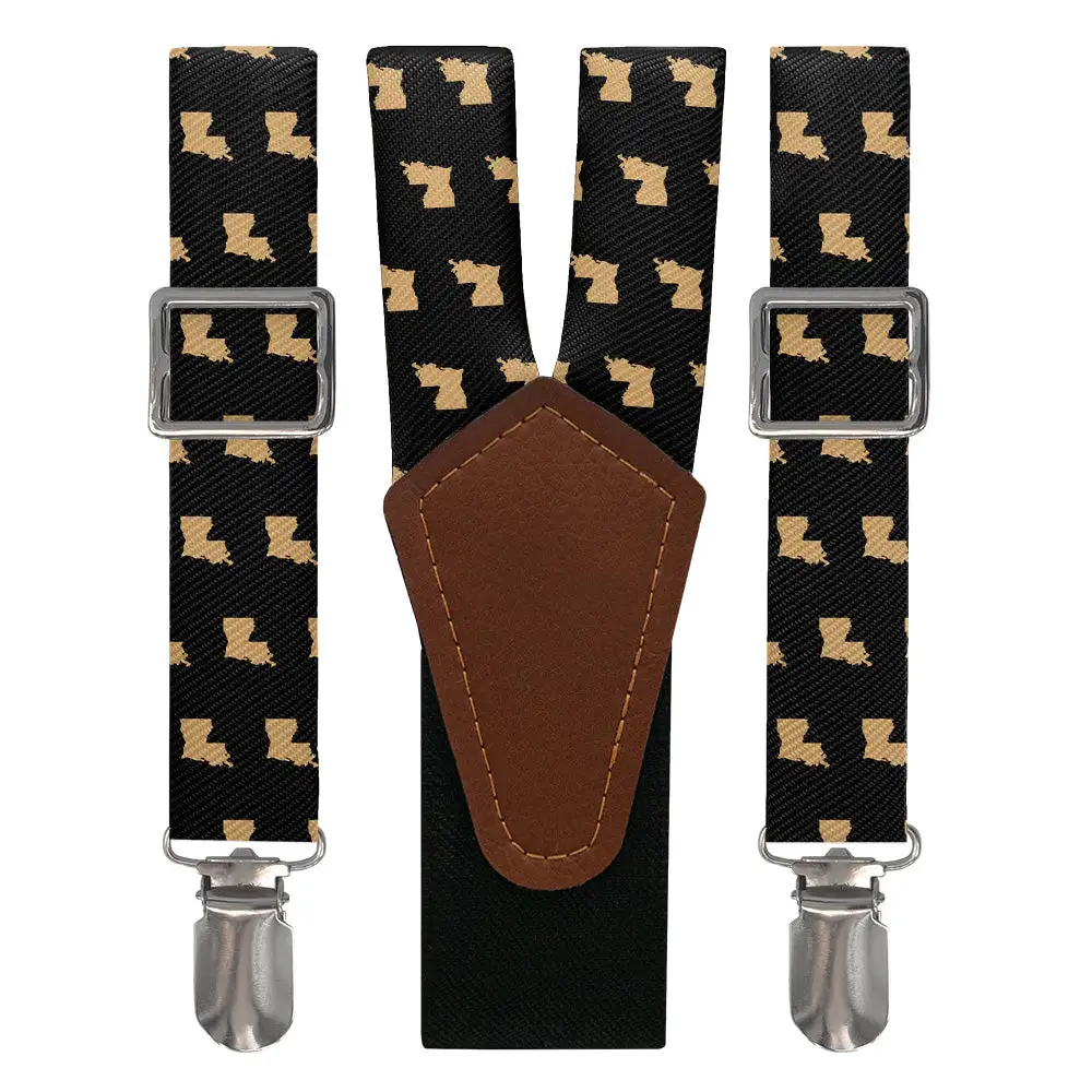Crisp Contour Motif Suspenders