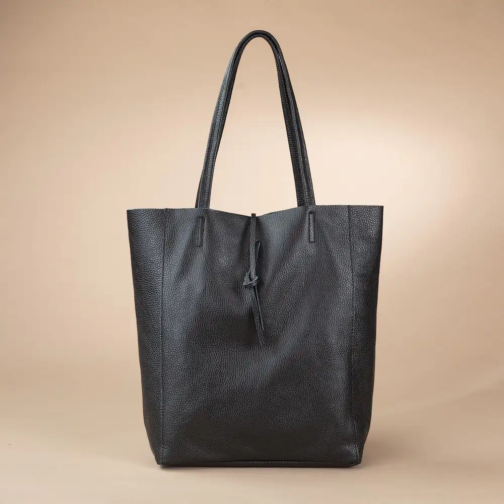 Smart Carry Leather Tote Bag