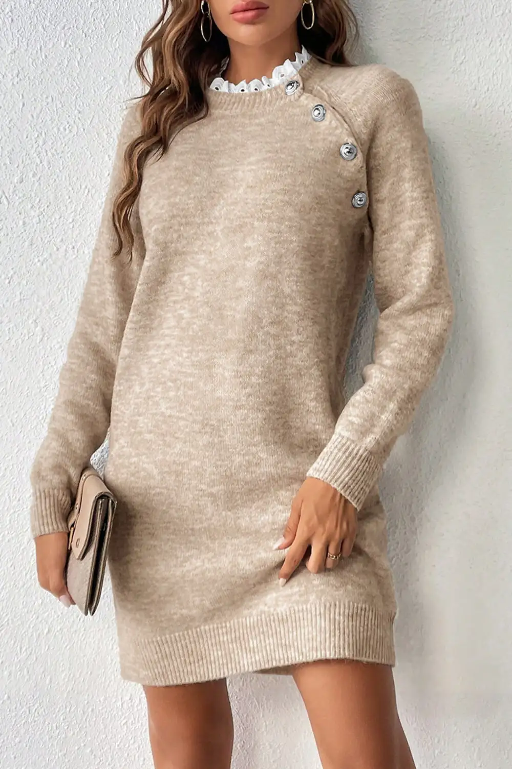 Soft Touch Lace Mini Dress