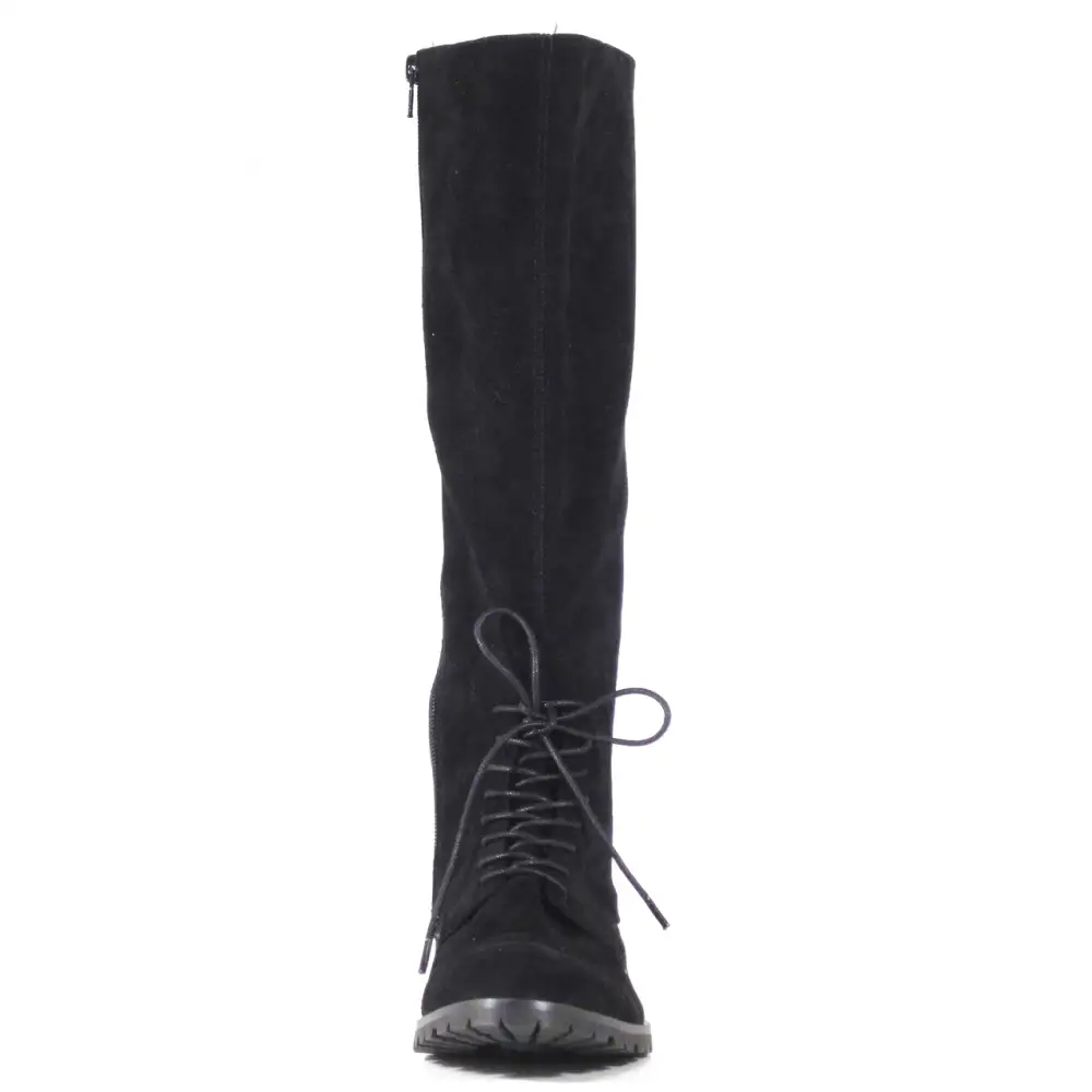 Lace Up Knee High Boots