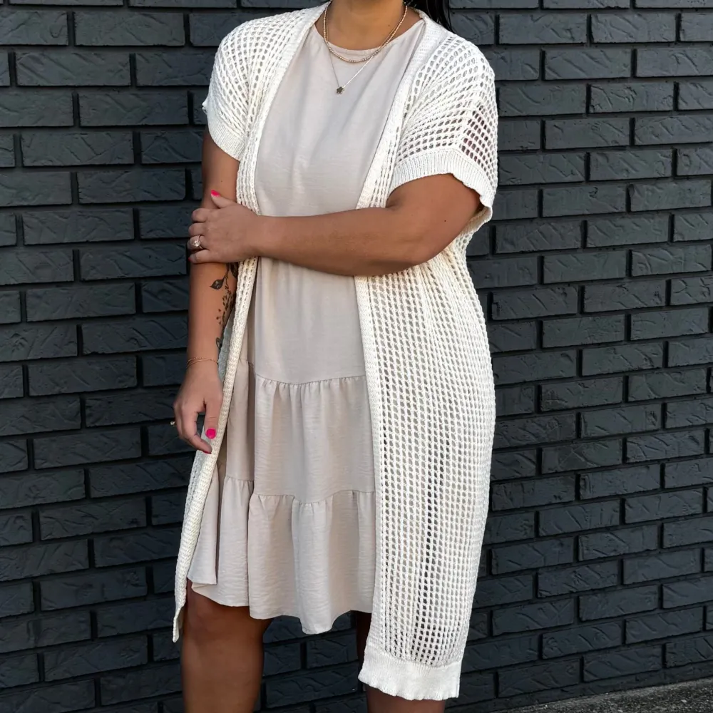 Drop Shoulder Sweater Cardigan
