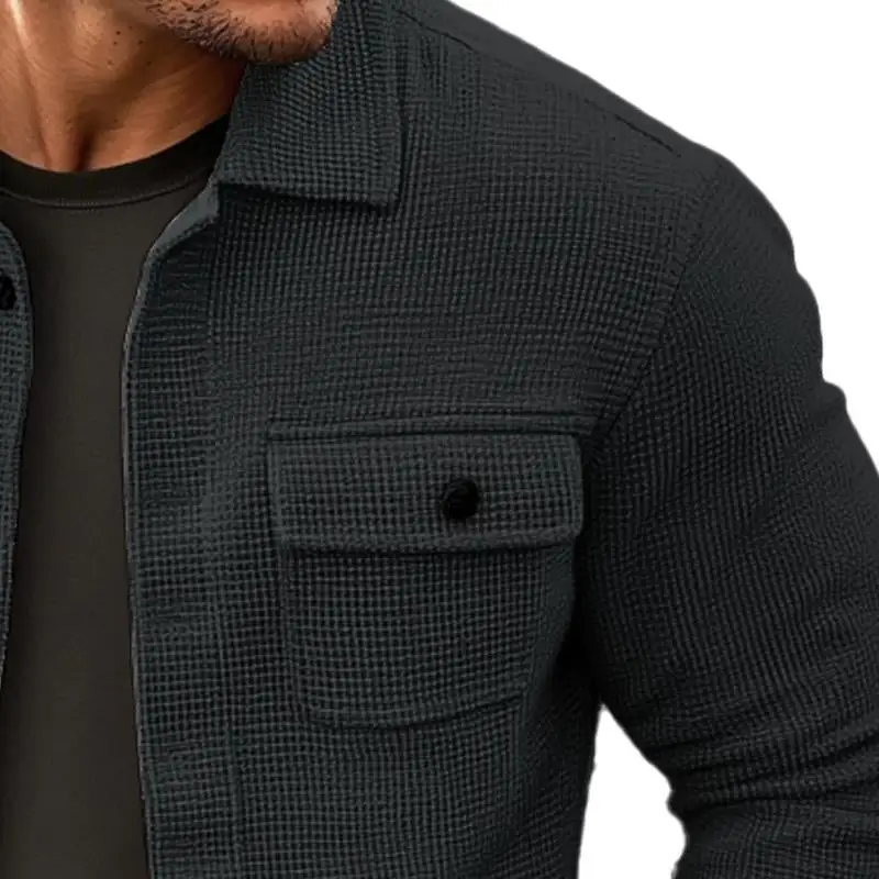 Structured Utility Waffle Jacket
