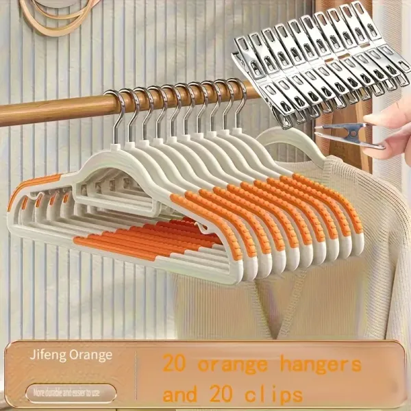 40pcs Set Non-slip Plastic Hangers