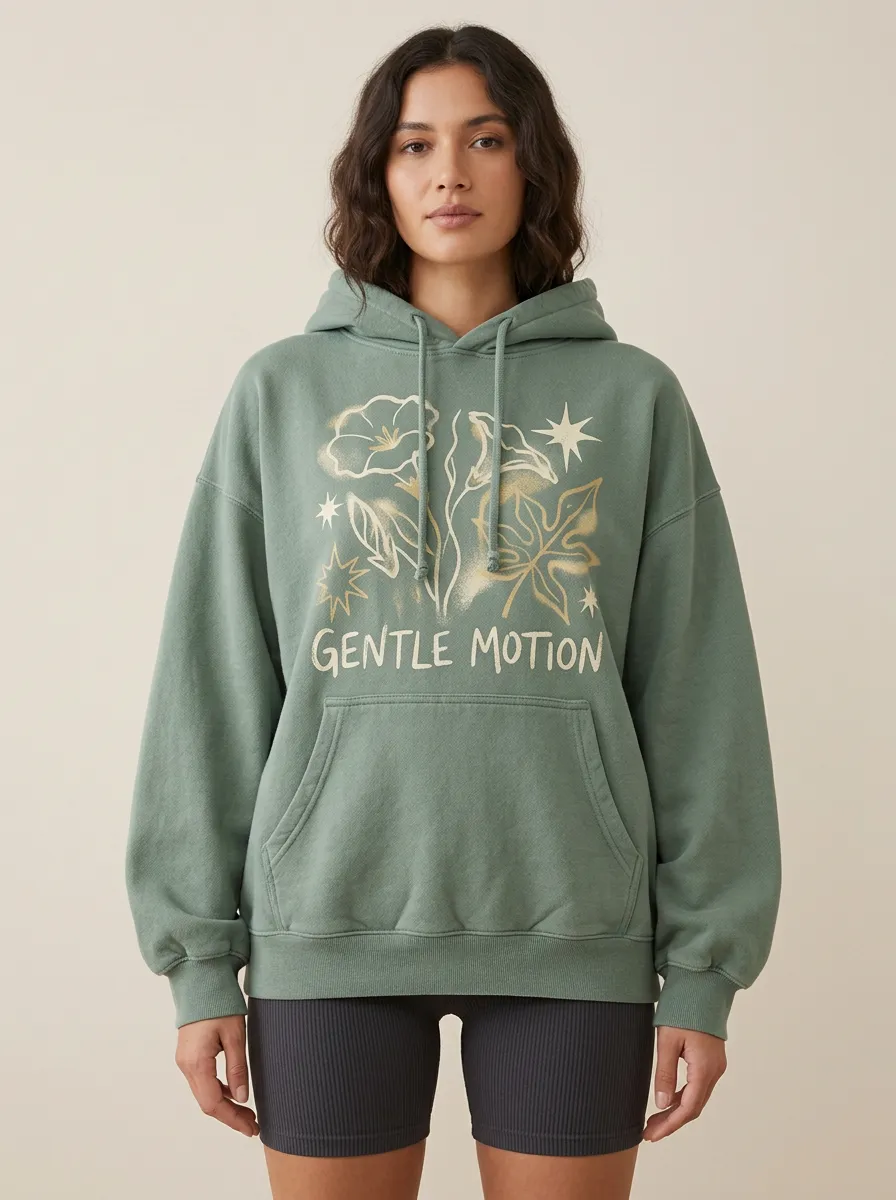 Gentle Motion Floral Star Hoodie