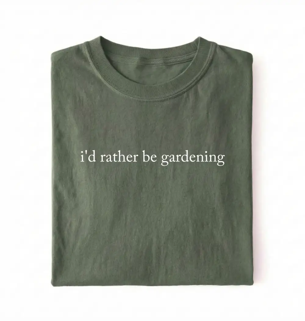 Plant Theme Comfort Graphic Cotton Tee