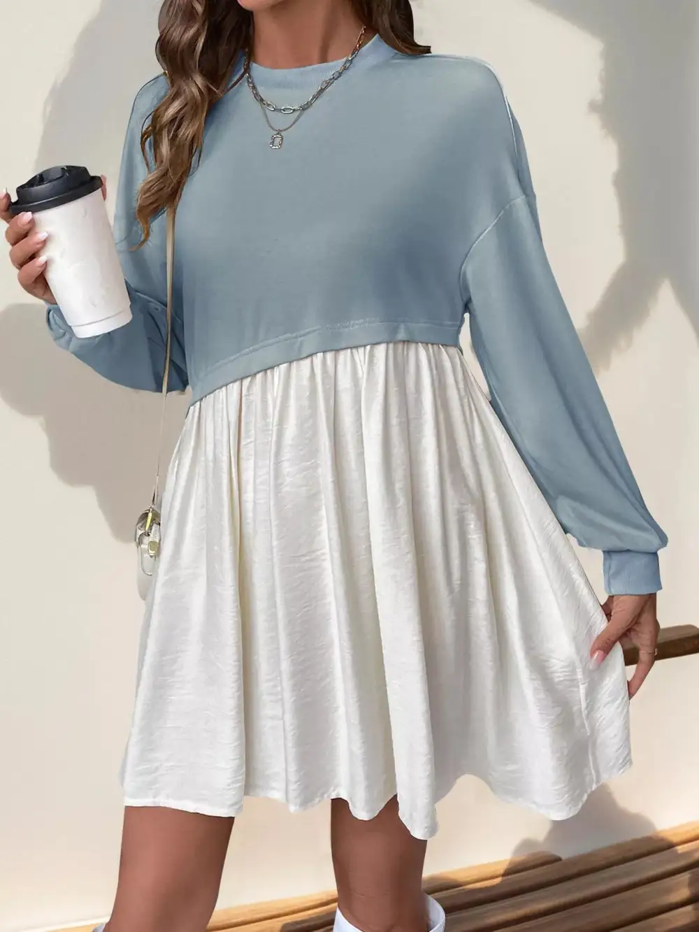 Classic Ruched Casual Dress