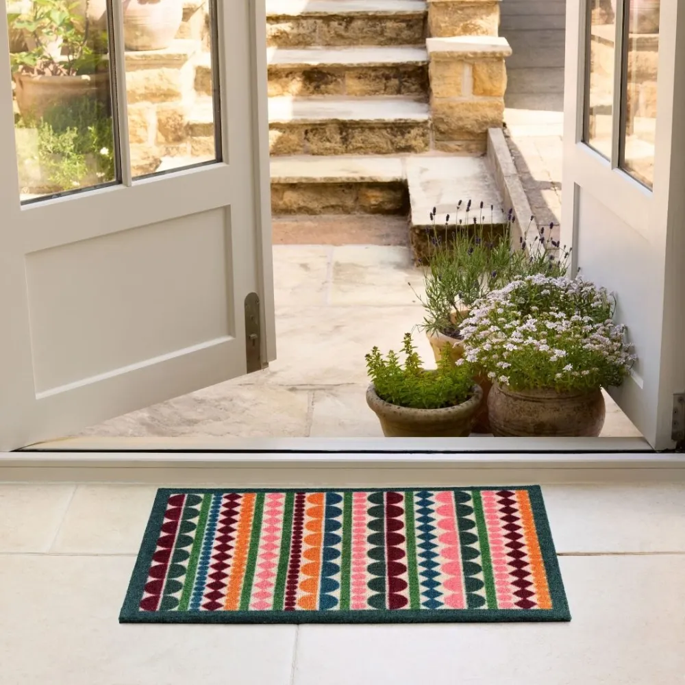 Carnival Stripe Door Mat