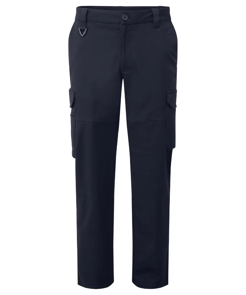Unisex Checked Stretch Workwear Cargo Trousers
