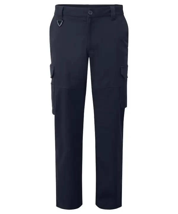 Unisex Checked Stretch Workwear Cargo Trousers