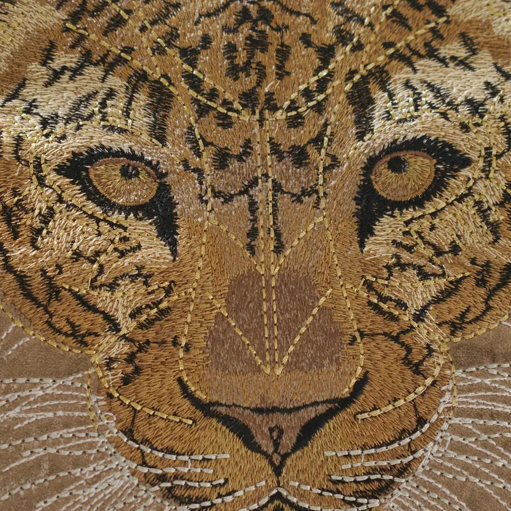 Taupe Leopard Accent Cushion Cover