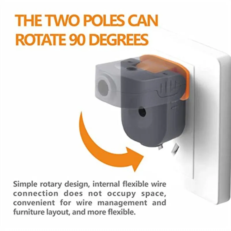 90° swivel plug