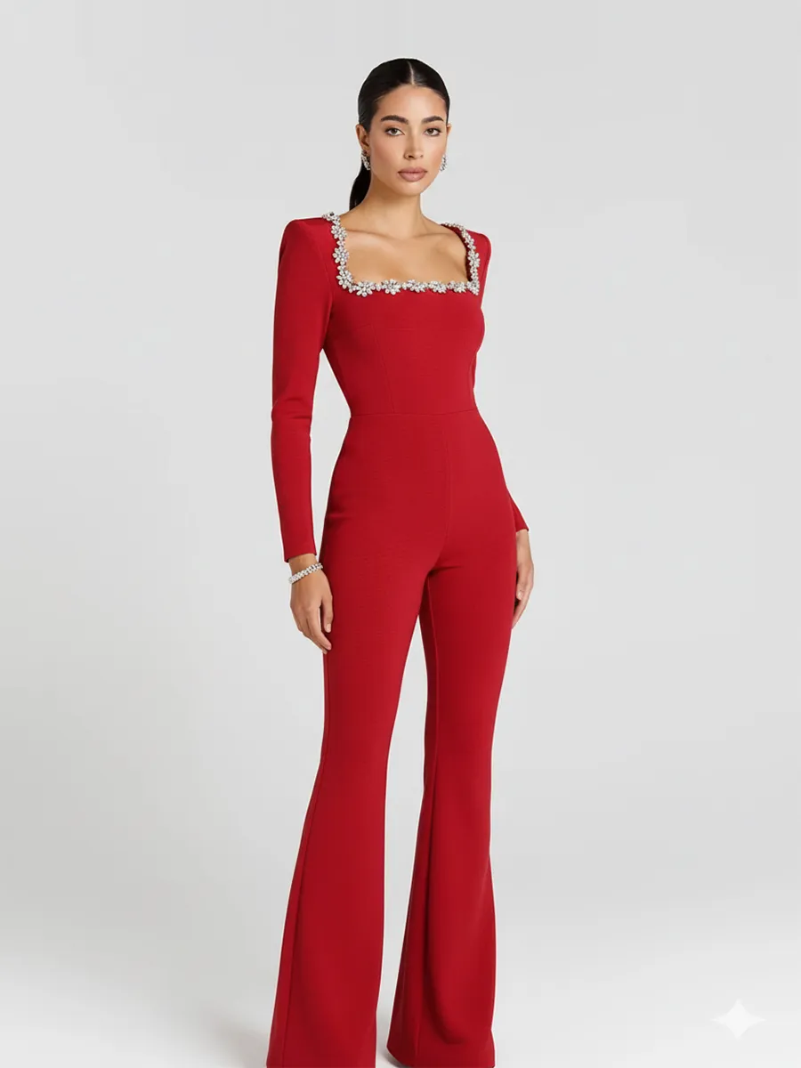 Imelda Jumpsuit In Red
