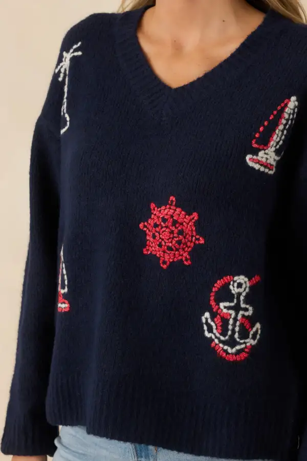 Knit Anchored Knit Sweater