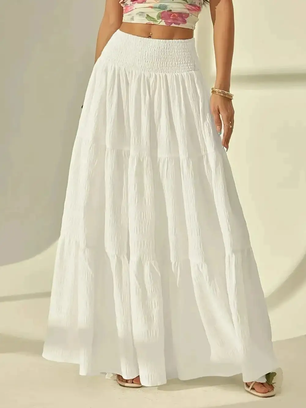Everyday Draped Maxi Skirt