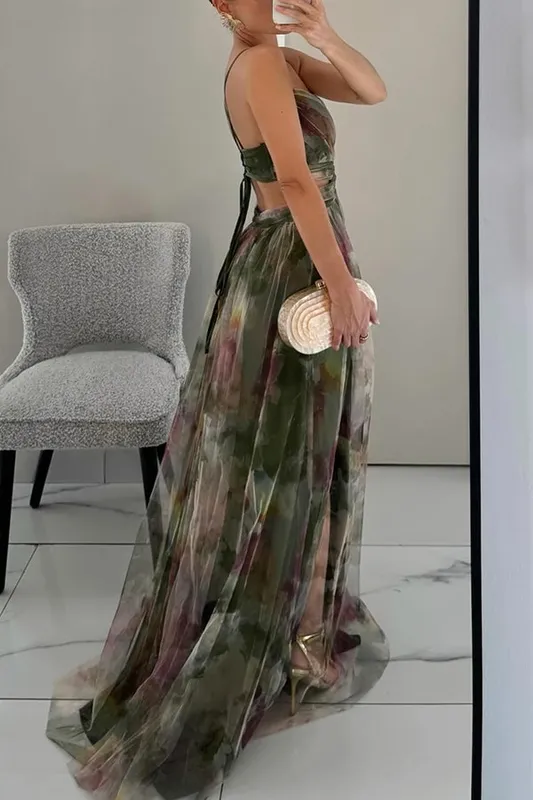 Elegant Floral Maxi Dress