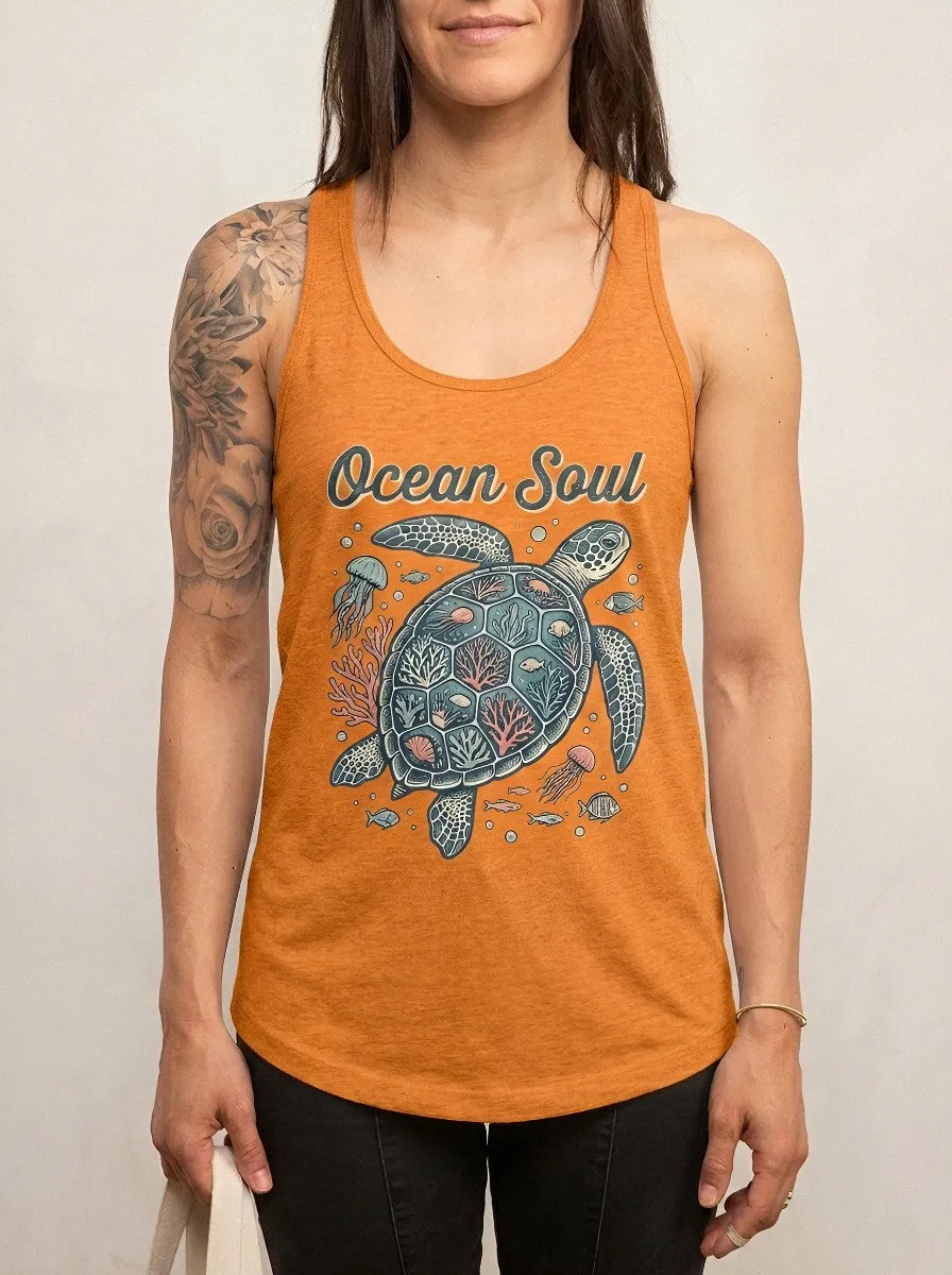 Ocean Lover Sea Tank Top Relaxed