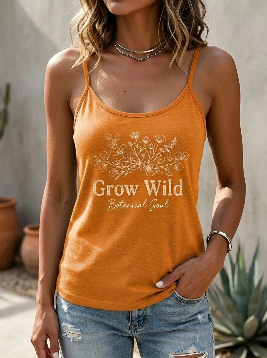 Grow Wild Botanical Tank Top Casual