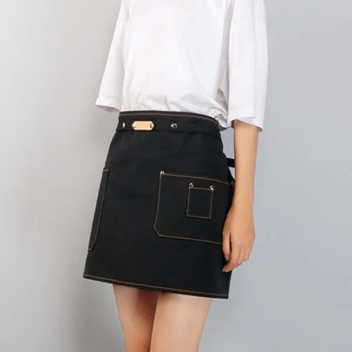 Waist Denim Canvas Cotton Strap Kitchen Work Apron