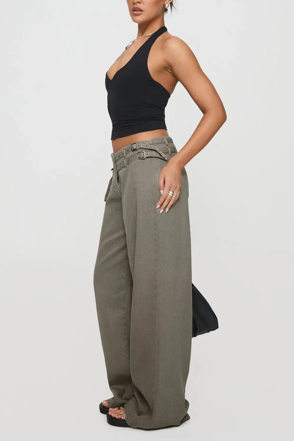 Wide Leg Jeans With Pocket