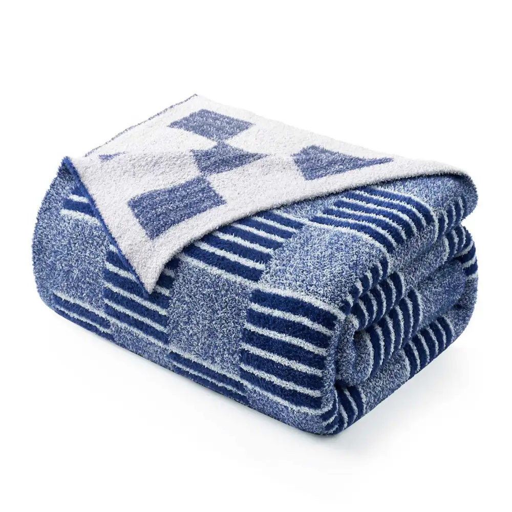 Layered Checkered Blanket