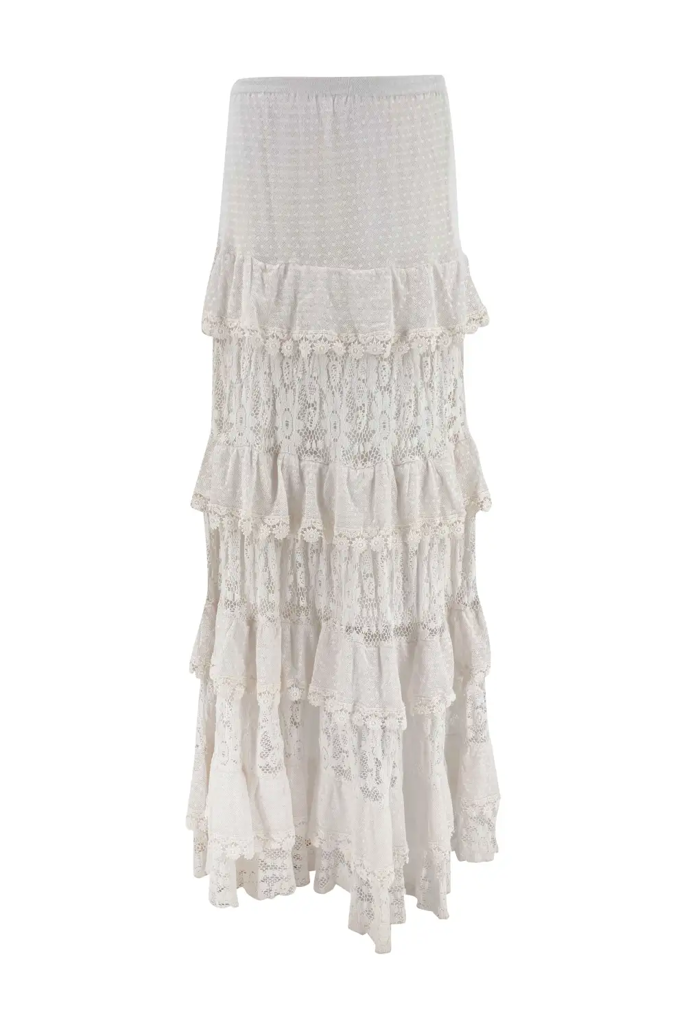 Versatile Casual Maxi Lace Skirt