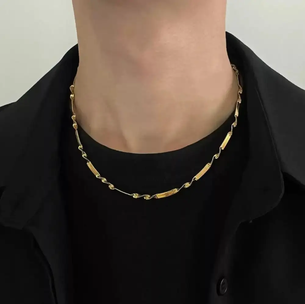 Twisted Snake Bone Necklace