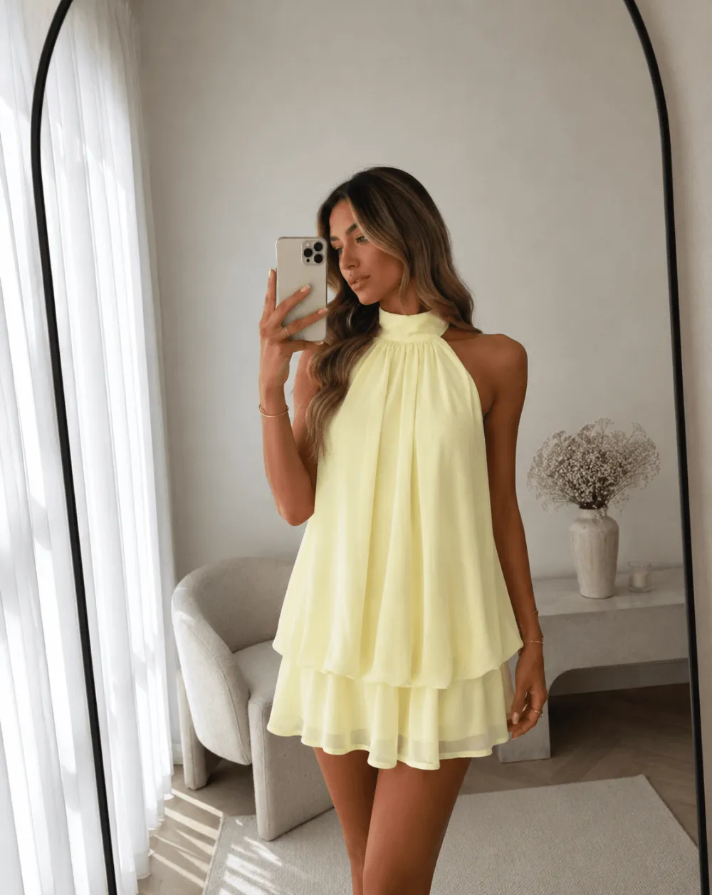 🌿Brenza Halter Mini Dress