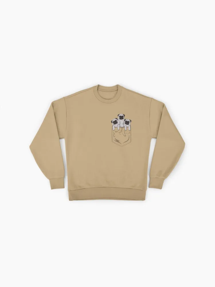 Pocket Pug Dog Graphic Sweatshirt