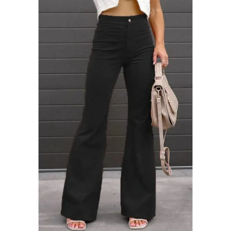 Full Size Hight Waist Bootcut Pants Plus Size