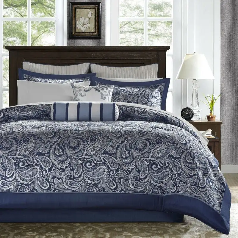 Microfiber Reversible Duvet Cover Bedding Set