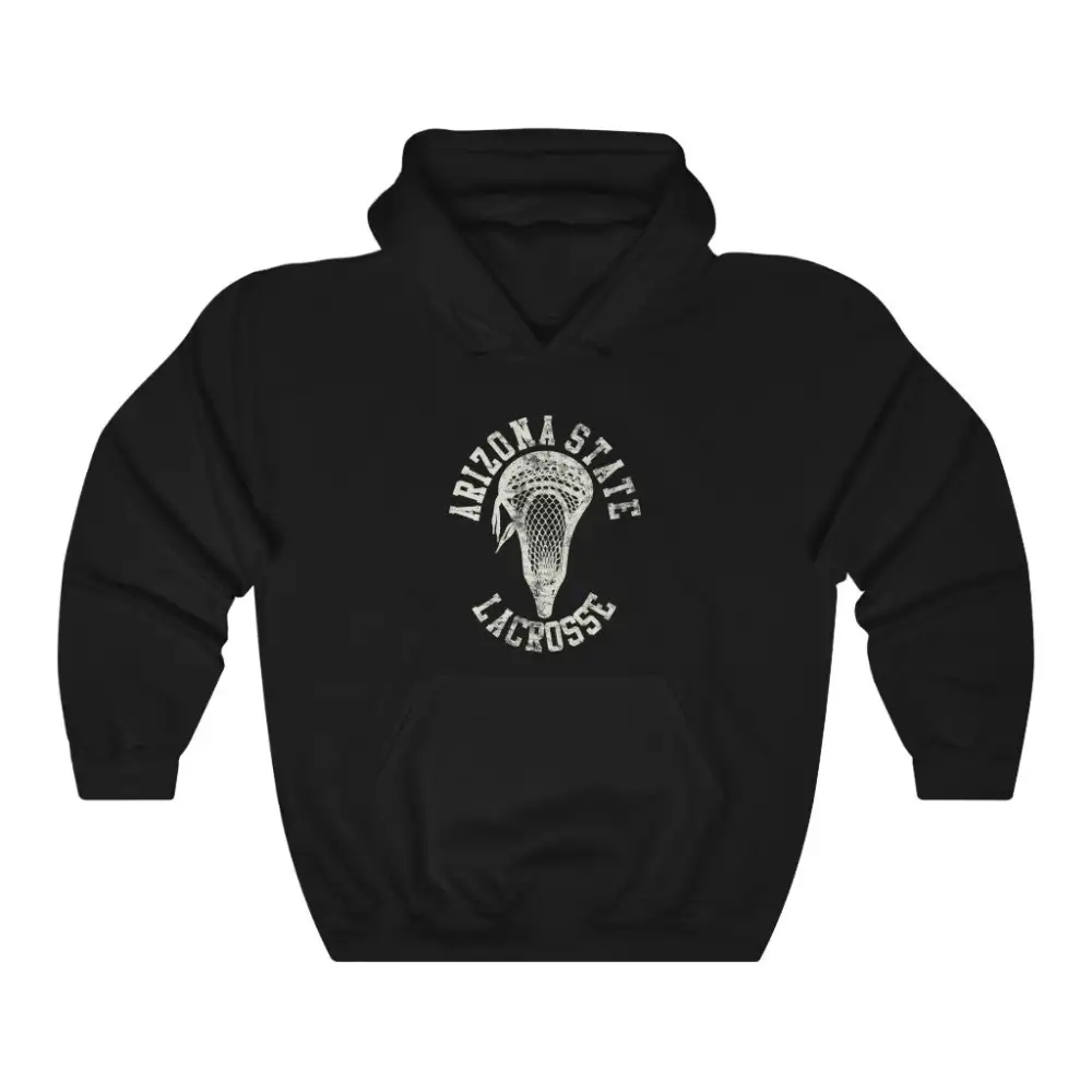 Vintage Stick Head Lacrosse Graphic Pullover Hoodie