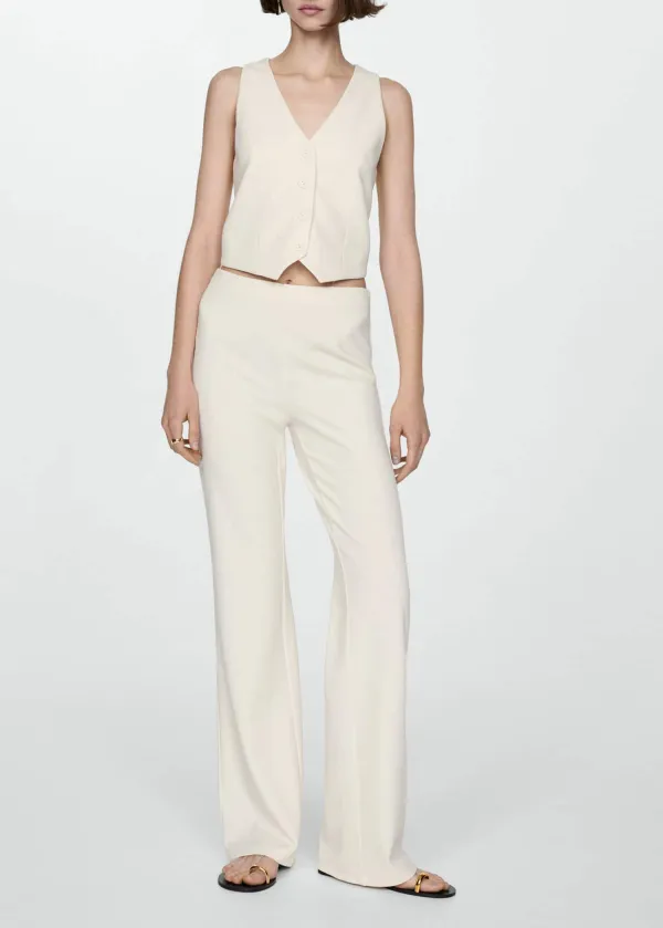 Straight Knitted Pants