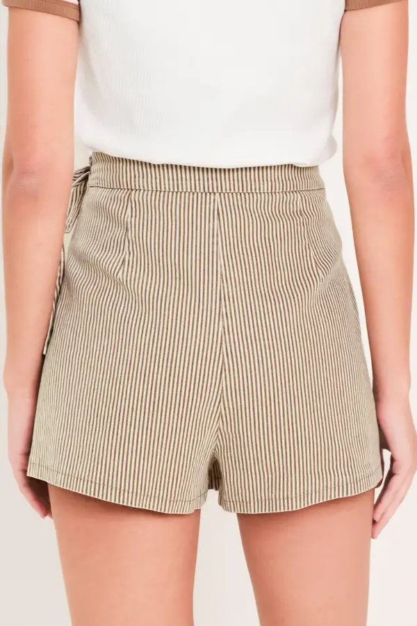 Sequin Striped Skirt