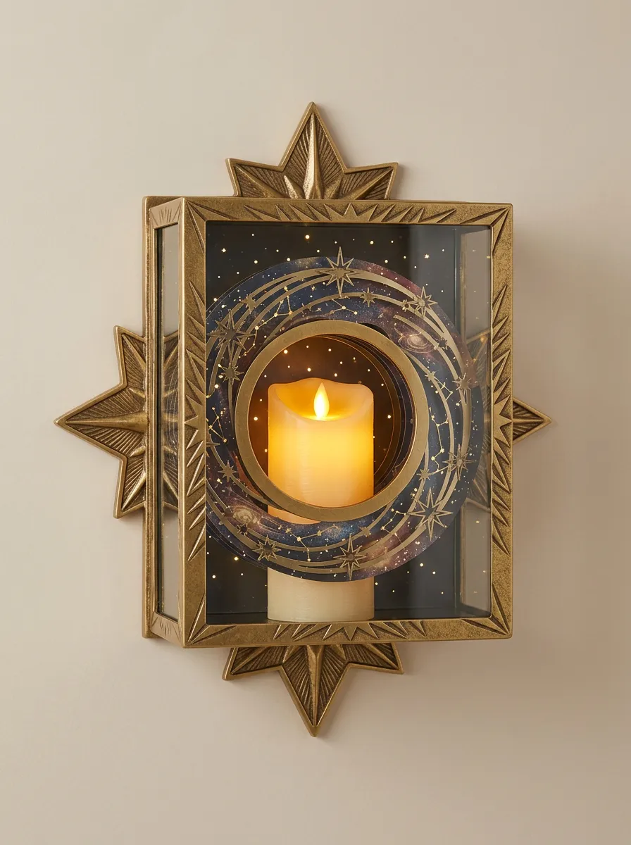 Celestial Starry Galaxy Christmas Wall Light