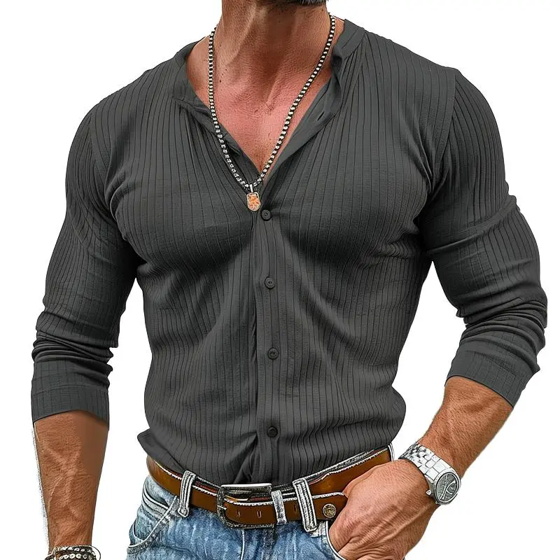 Textured Striped Shirt