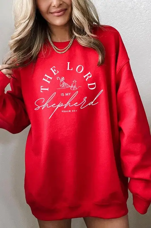 Layered Look Soft Graphic Pullover Sweatshirt