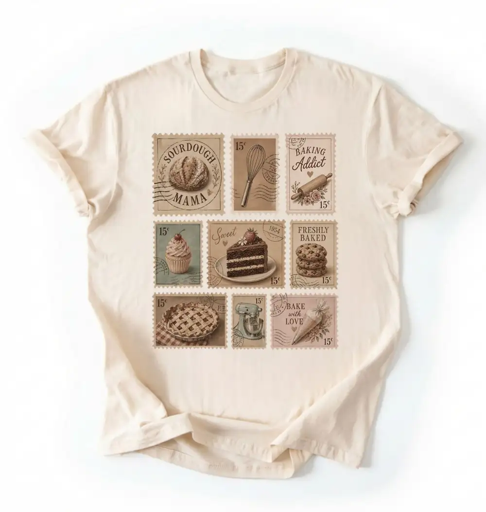 Baking Stamp Graphic Cotton Tee