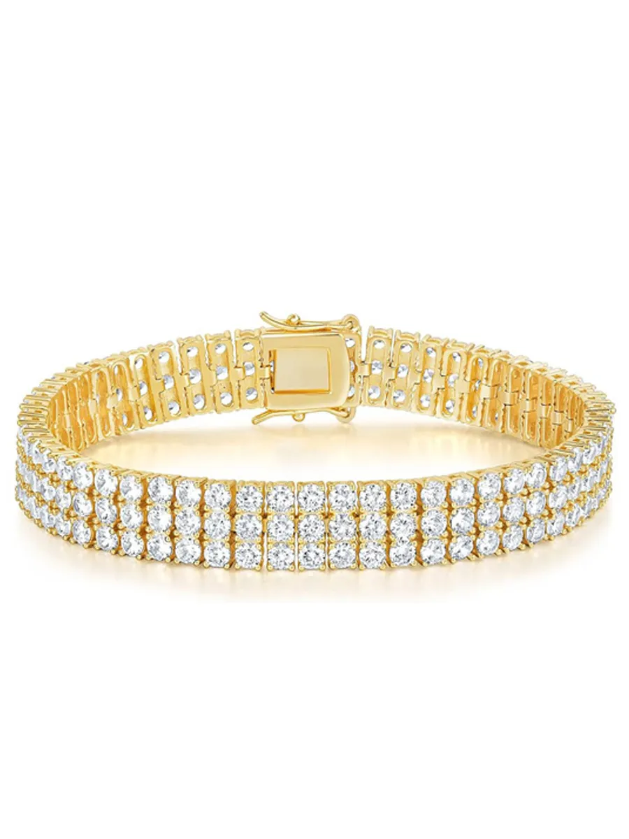 Iris Rhinestone Tennis Bracelet